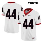 Youth Georgia Bulldogs NCAA #44 Peyton Mercer Nike Stitched White Legend Authentic No Name College Football Jersey DKG6754QF